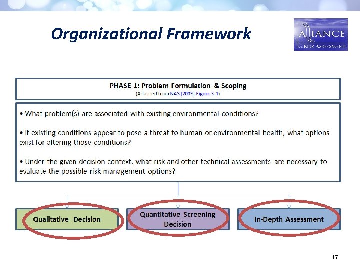 Organizational Framework 17 