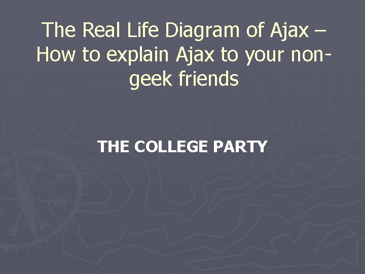 The Real Life Diagram of Ajax – How to explain Ajax to your nongeek