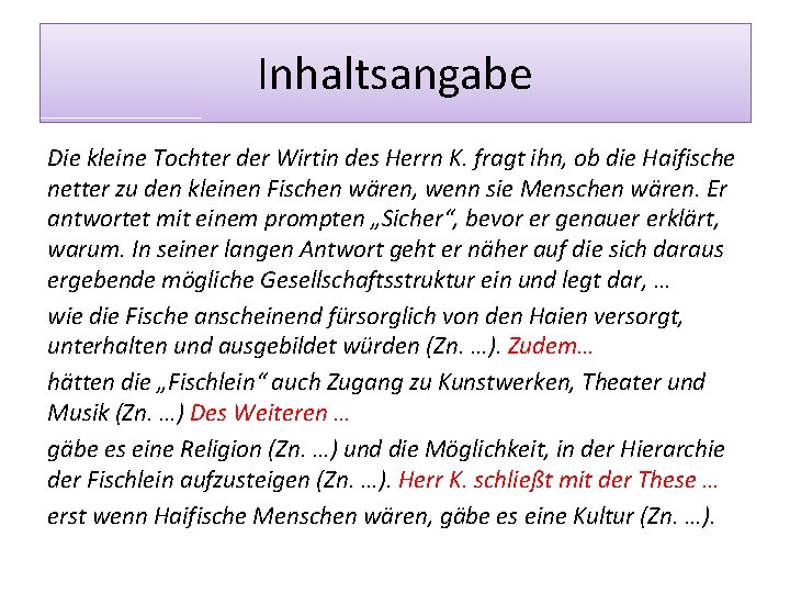 Wenn die Haifische Menschen wren Bertolt Brecht Herr