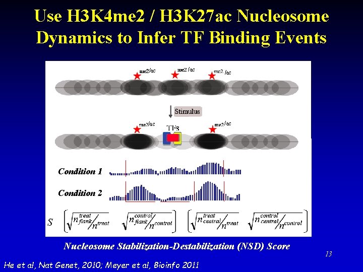 Use H 3 K 4 me 2 / H 3 K 27 ac Nucleosome
