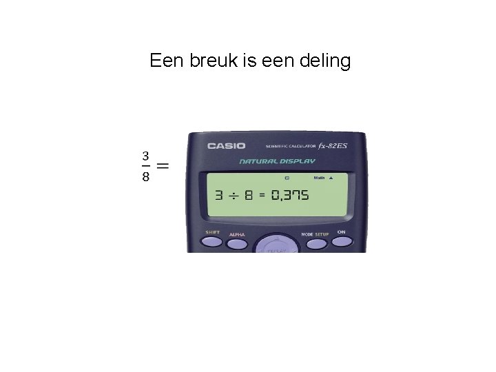  Een breuk is een deling 