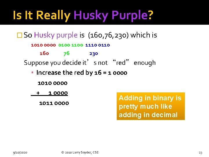 Is It Really Husky Purple? � So Husky purple is (160, 76, 230) which