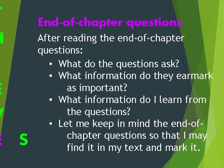 T H I E V E S End-of-chapter questions After reading the end-of-chapter questions: