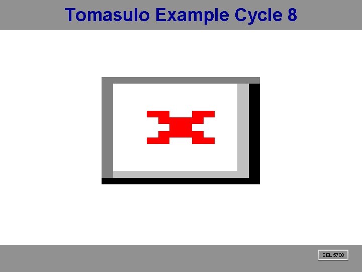 Tomasulo Example Cycle 8 EEL 5708 