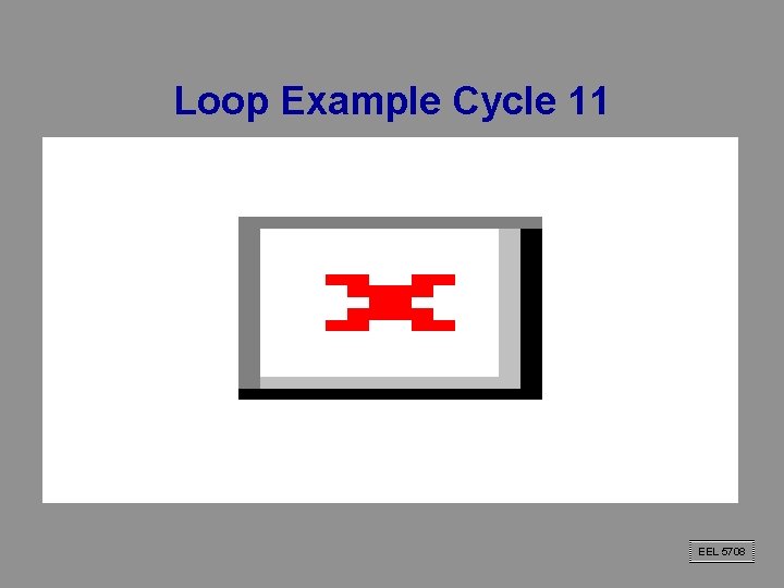 Loop Example Cycle 11 EEL 5708 