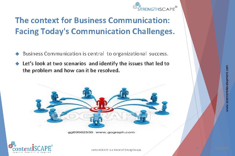 Business Communication is central to organizational success. Let’s look at two scenarios and