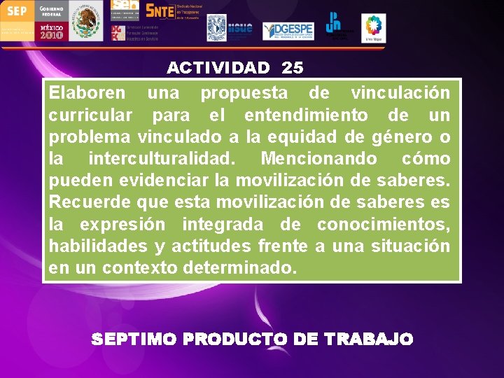 ACTIVIDAD 25 Elaboren una propuesta de vinculación curricular para el entendimiento de un problema