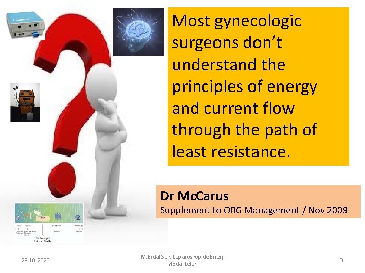 Most gynecologic surgeons don’t understand the principles of energy and current flow through the