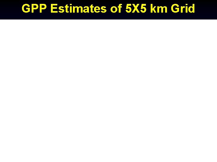 GPP Estimates of 5 X 5 km Grid 