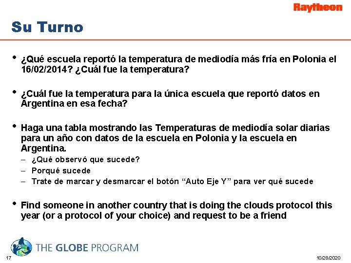 Su Turno • ¿Qué escuela reportó la temperatura de mediodía más fría en Polonia