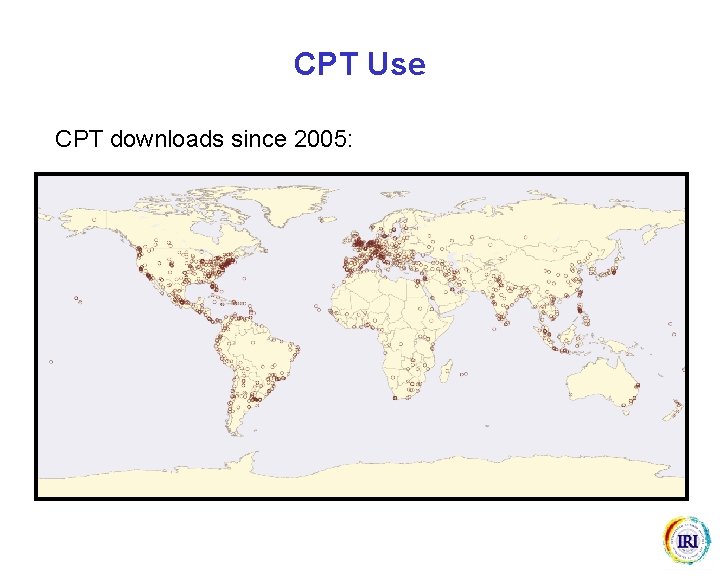 CPT Use CPT downloads since 2005: 