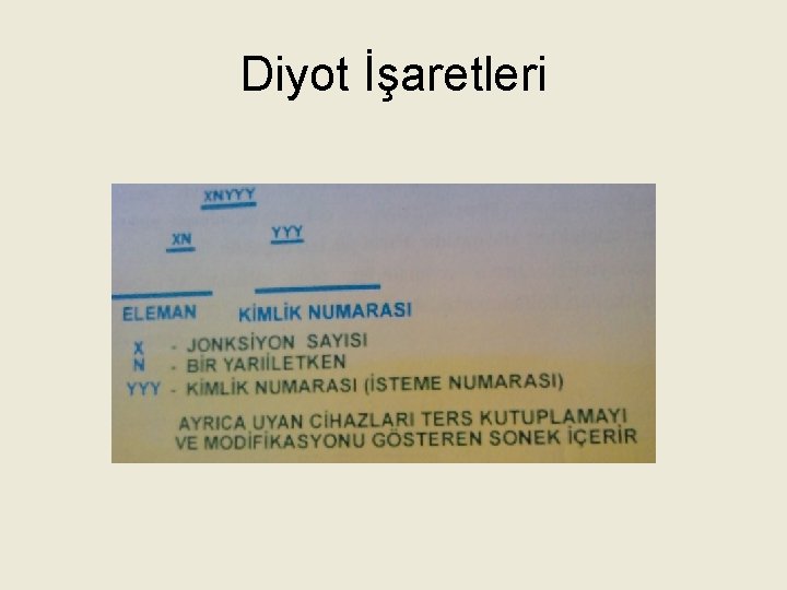 Diyot İşaretleri 