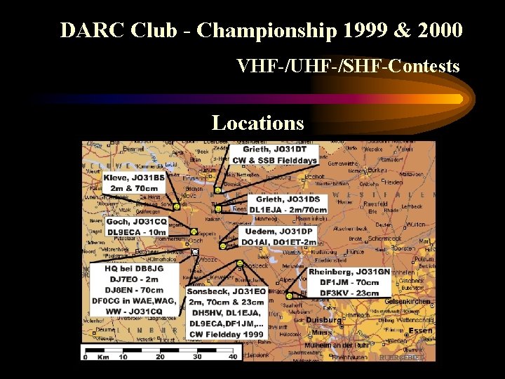 DARC Club - Championship 1999 & 2000 VHF-/UHF-/SHF-Contests Locations 