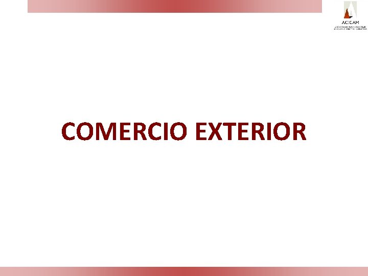 COMERCIO EXTERIOR 