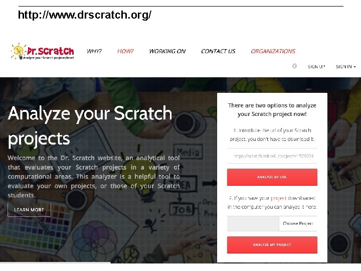 http: //www. drscratch. org/ 