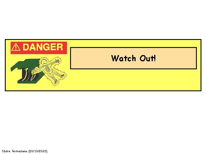 Watch Out! Cédric Notredame (28/10/2020) 