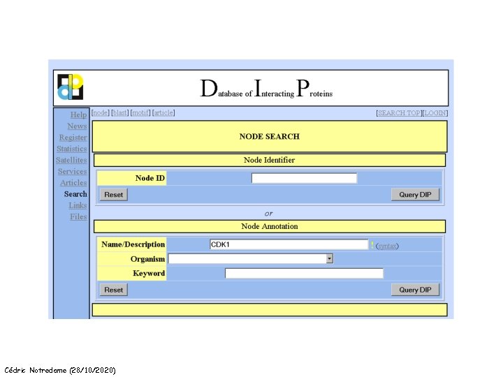 Cédric Notredame (28/10/2020) 