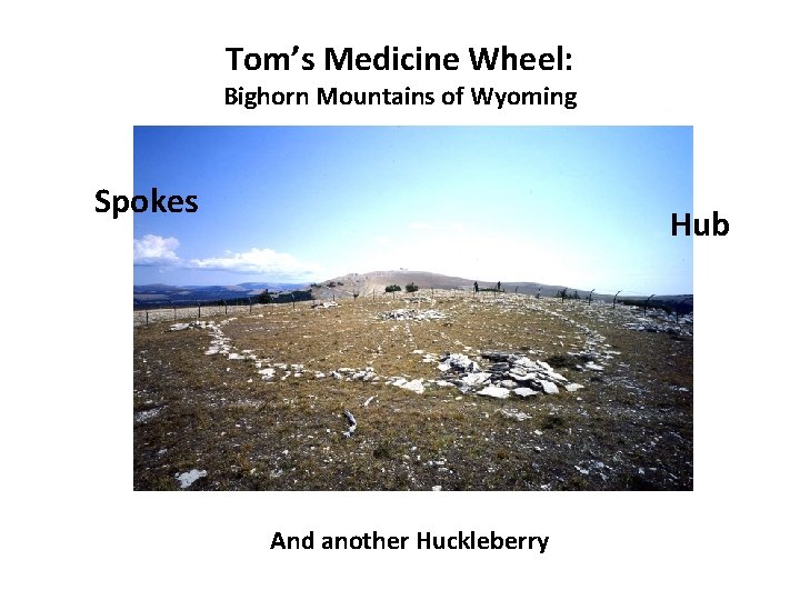 Tom’s Medicine Wheel: Bighorn Mountains of Wyoming Spokes Hub And another Huckleberry 