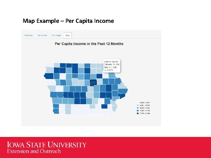 Map Example – Per Capita Income 
