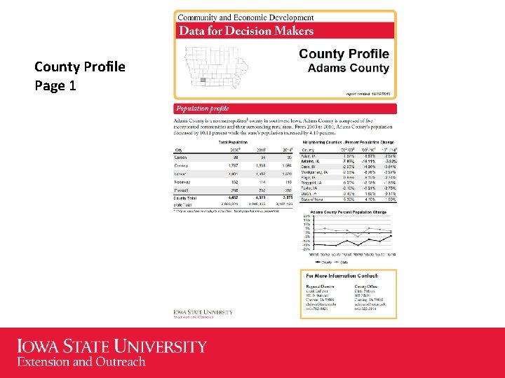 County Profile Page 1 