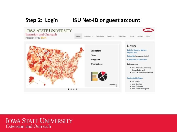 Step 2: Login ISU Net-ID or guest account 