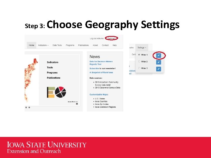 Step 3: Choose Geography Settings 