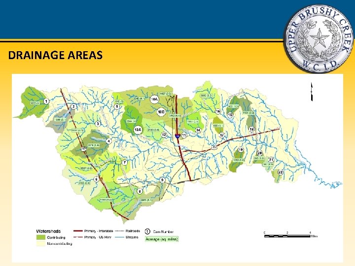DRAINAGE AREAS 