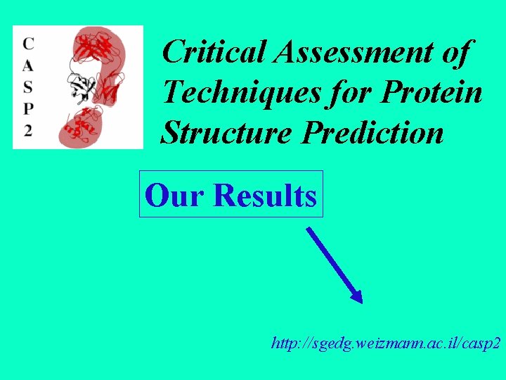 Critical Assessment of Techniques for Protein Structure Prediction Our Results http: //sgedg. weizmann. ac.