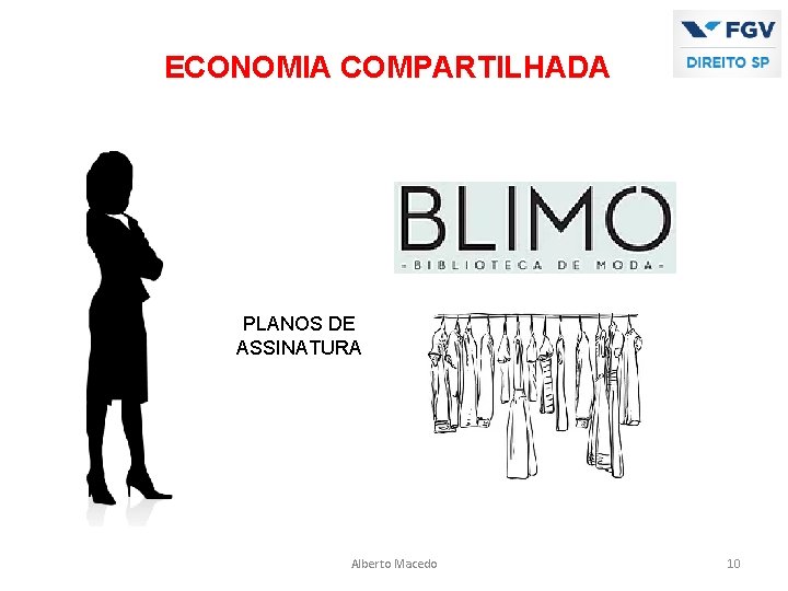 ECONOMIA COMPARTILHADA PLANOS DE ASSINATURA Alberto Macedo 10 