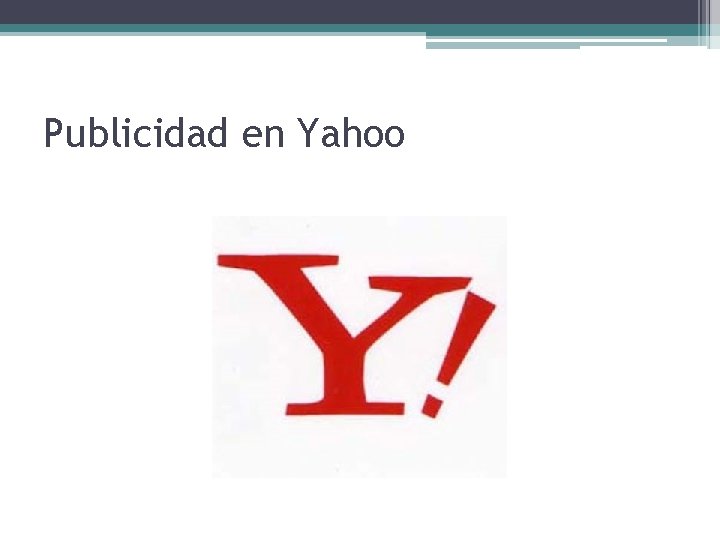 Publicidad en Yahoo 