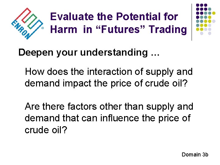 Evaluate the Potential for Harm in “Futures” Trading Deepen your understanding … How does