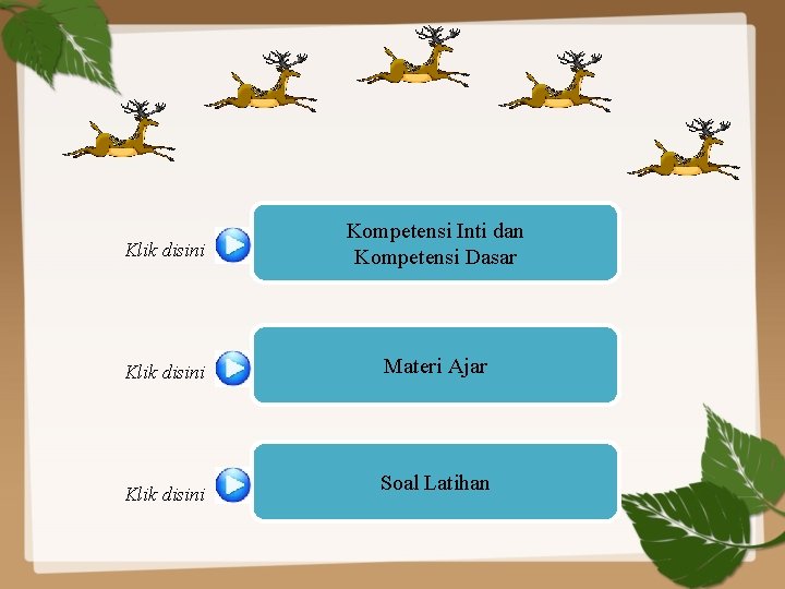 Klik disini Kompetensi Inti dan Kompetensi Dasar Klik disini Materi Ajar Klik disini Soal
