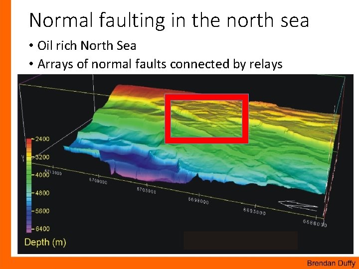 Normal faulting in the north sea • Oil rich North Sea • Arrays of