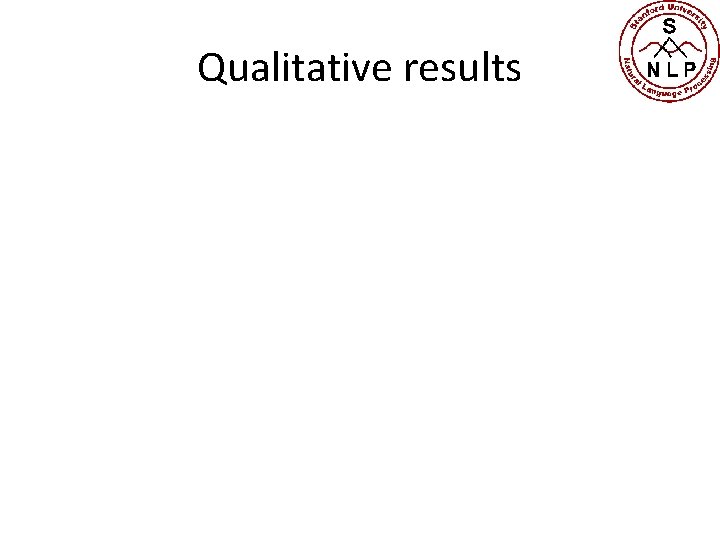 Qualitative results 