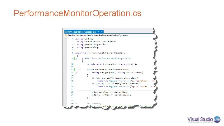 Performance. Monitor. Operation. cs Performance. Monitor. Operation. cs