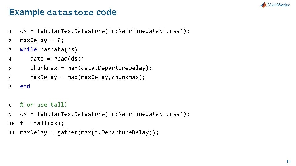 Example datastore code 1 2 3 4 5 6 7 8 9 10 11