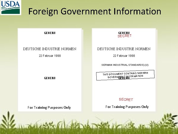 Foreign Government Information GEHEIM SECRET DEUTSCHE INDUSTRIE NORMEN 22 Februar 1998 (GERMAN INDUSTRIAL STANDARDS)