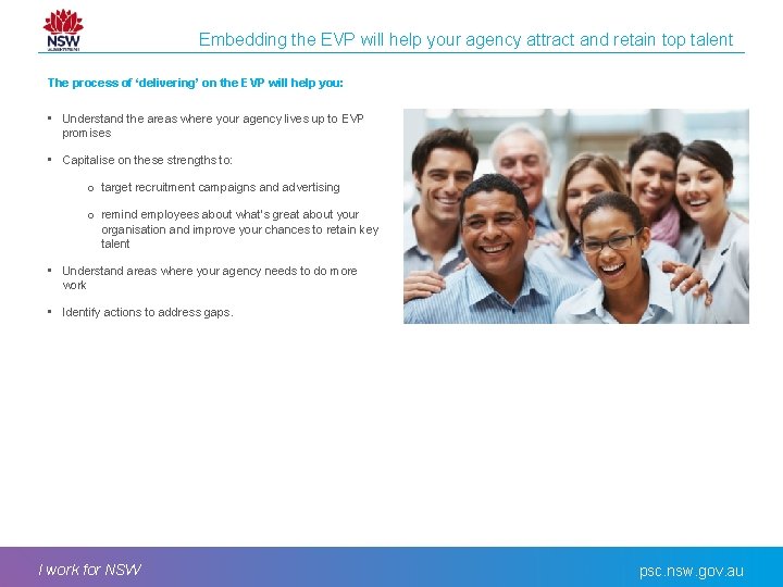 Embedding the EVP will help your agency attract and retain top talent The process