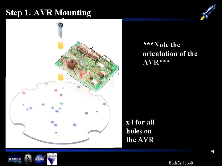 Step 1: AVR Mounting ***Note the orientation of the AVR*** x 4 for all