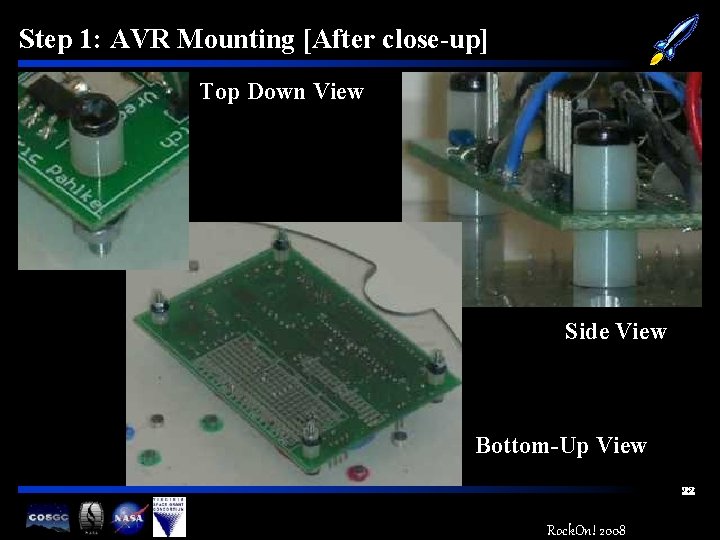 Step 1: AVR Mounting [After close-up] Top Down View Side View Bottom-Up View 22