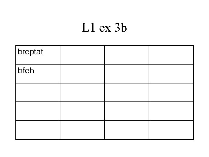 L 1 ex 3 b breptat břeh 