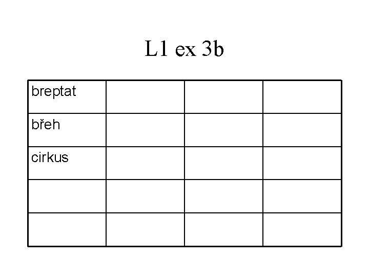 L 1 ex 3 b breptat břeh cirkus 