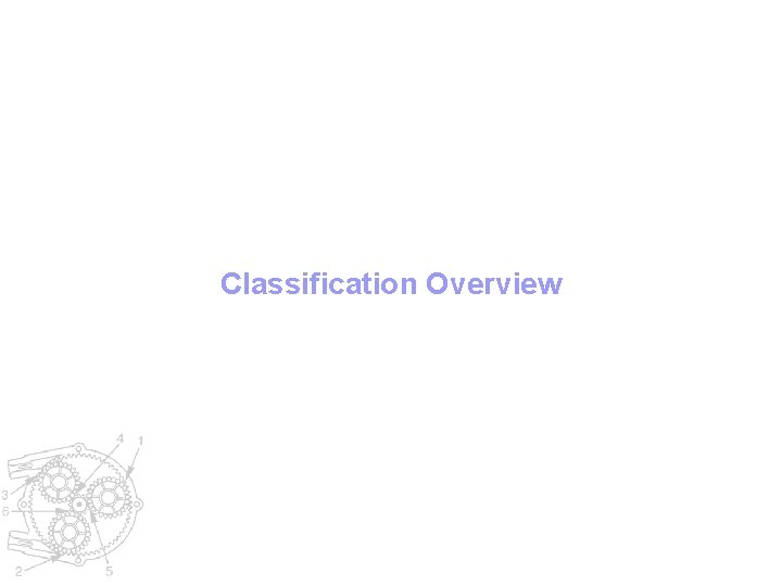 Classification Overview 