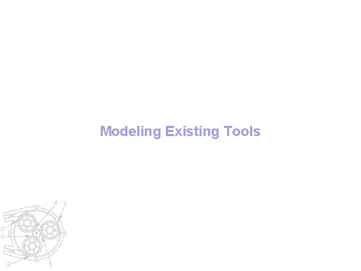 Modeling Existing Tools 