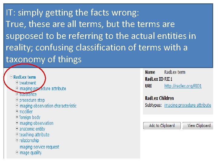 IT: simply getting the facts wrong: True, these are all terms, but the terms