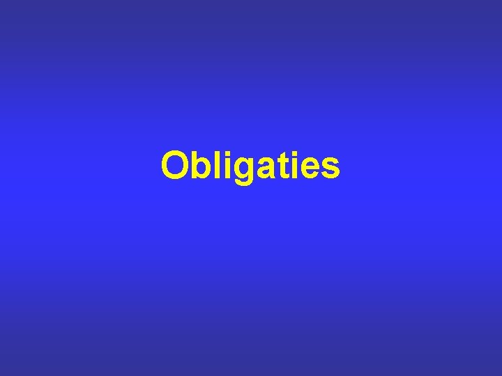 Obligaties 