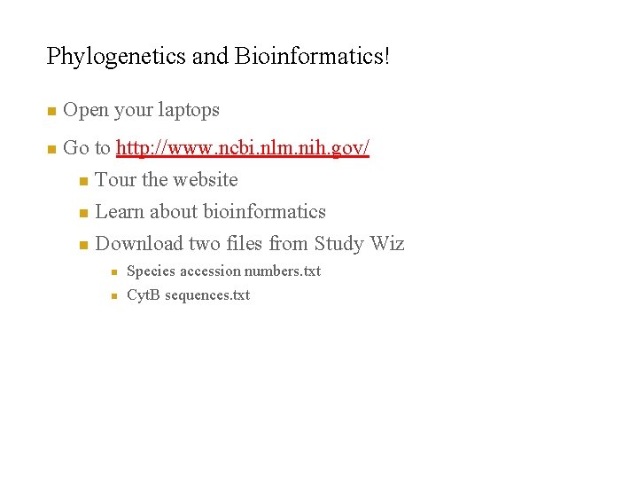 Diversity of Life Introduction to Biological Classification Bio