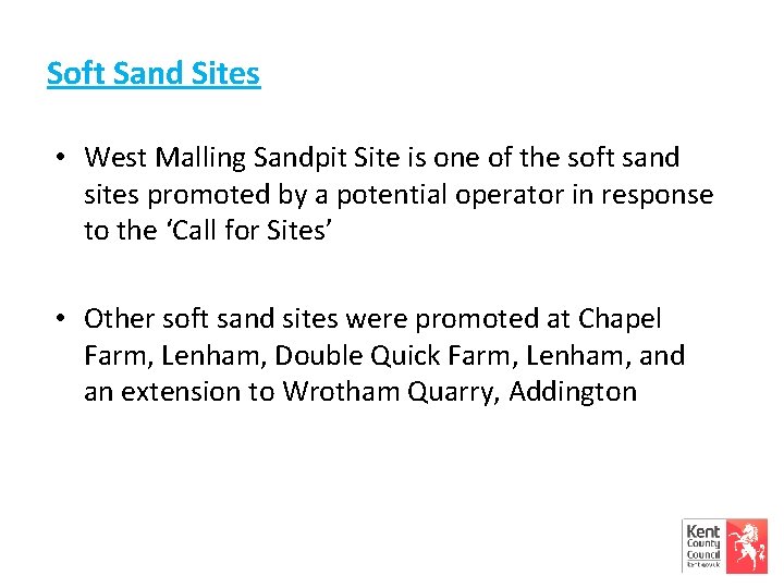 Soft Sand Sites • West Malling Sandpit Site is one of the soft sand