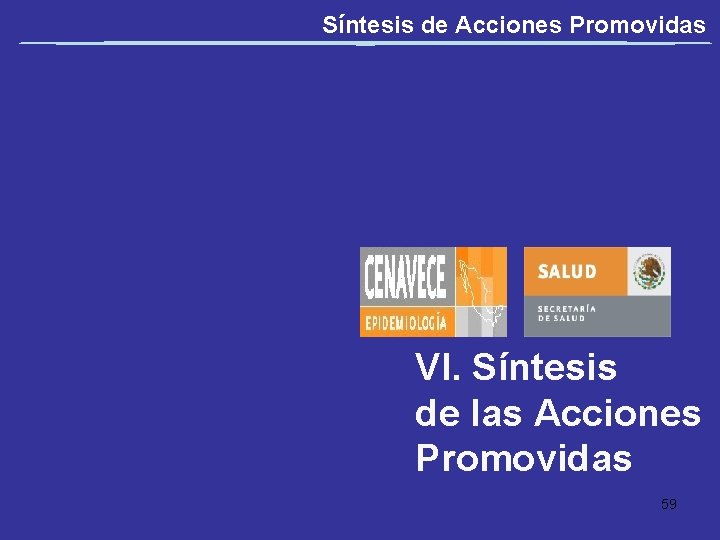 Síntesis de Acciones Promovidas VI. Síntesis de las Acciones Promovidas 59 