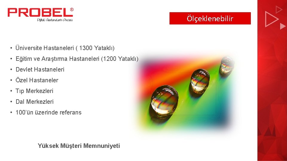 Ölçeklenebilir • Üniversite Hastaneleri ( 1300 Yataklı) • Eğitim ve Araştırma Hastaneleri (1200 Yataklı)